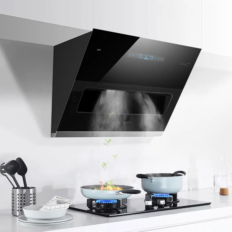 

800mm Home Range Hood Stainless Steel Smoke Exhaust Side suction Kitchen Hood Ventilator CXW-380-D808N
