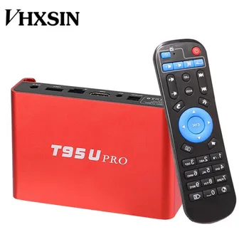 

VHXSIN Metal case T95U PRO Amlogic S912 Octa Core 2GB 16GB Android 7.1 Smart TV Box
