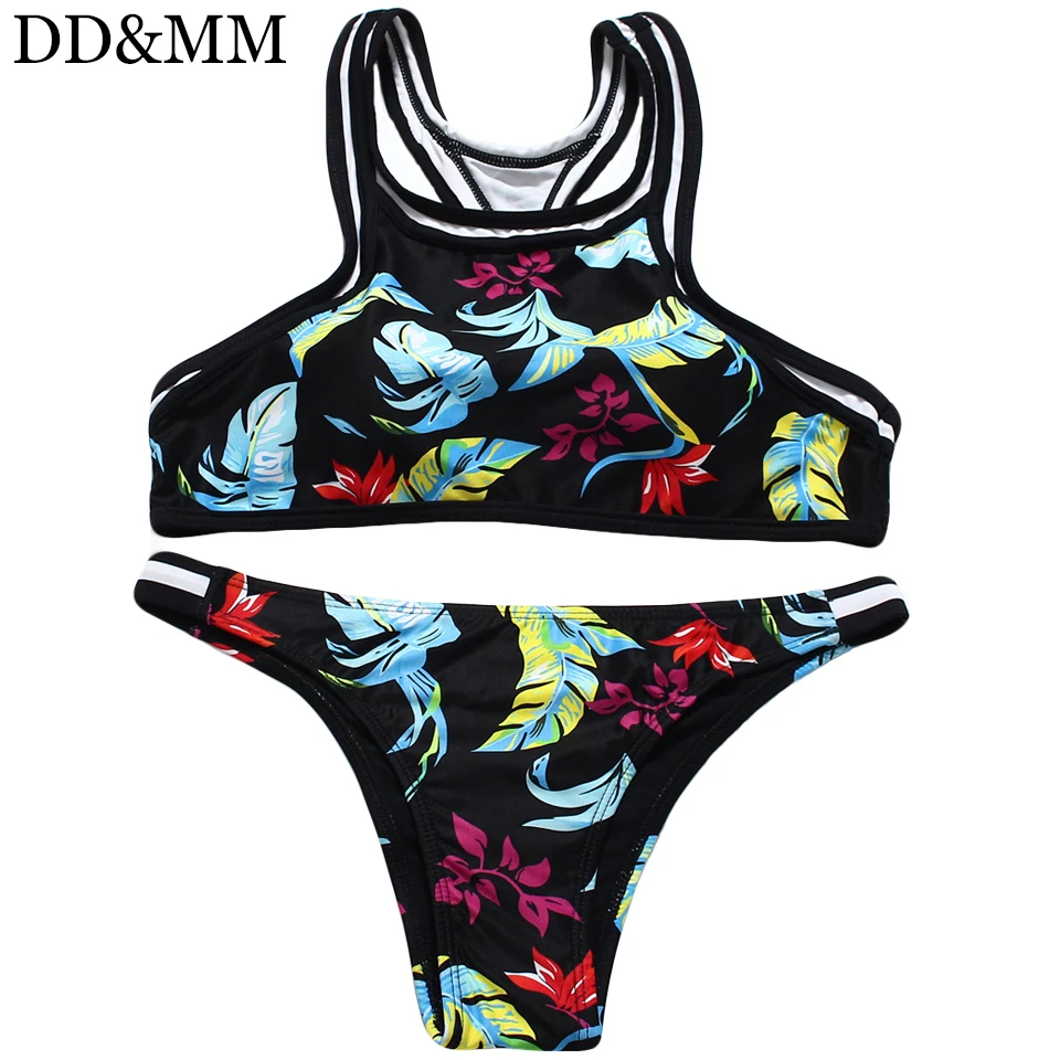 DD&MM 2018 New Bikini Set Beachwear Brazilian Bikinis Swimsuit Tie Die