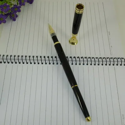 Настольный набор ручек, фирменная шариковая ручка с подставкой, классические офисные аксессуары, шариковая ручка с основанием для учителя, настольные ручки, наборы, подарки - Цвет: Gold