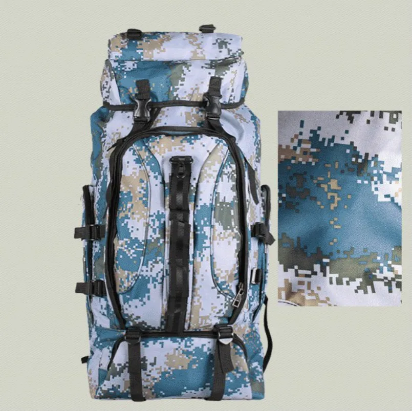  Tactical durable 90L Waterproof Nylon Backpack Bag Outdoor Military Backpack Bag Sport Camping Hiki