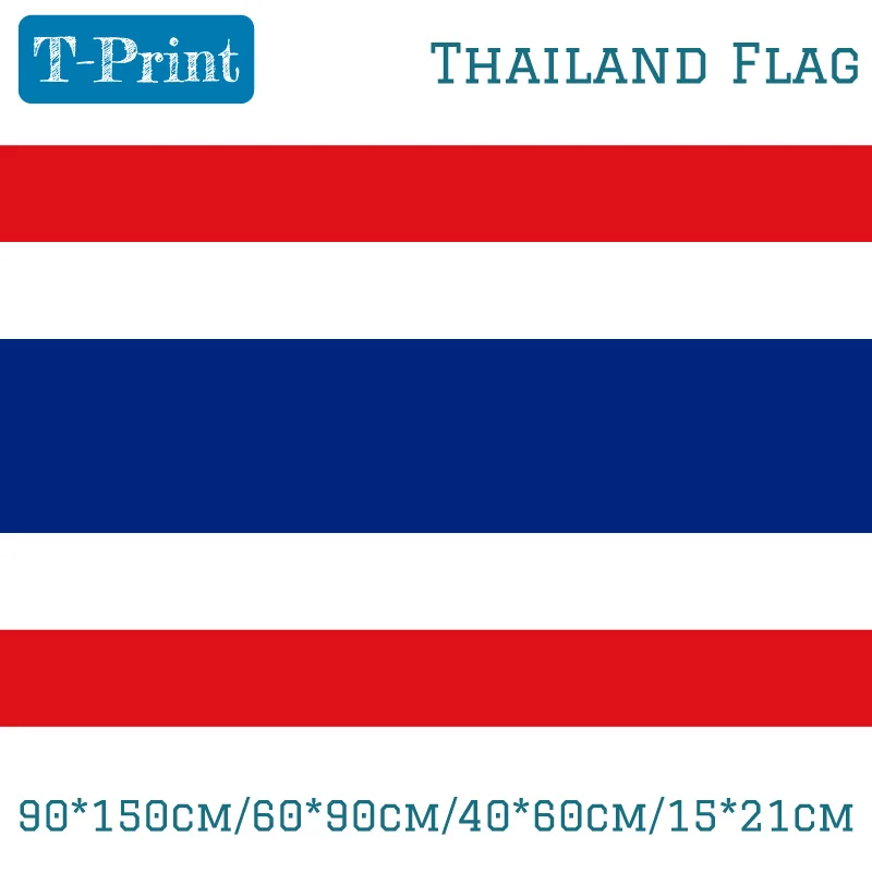 

90*150cm/60*90cm/40*60cm/15*21cm Thailand Polyester Flag Banner 5*3FT For World Cup National Day Olympic Games