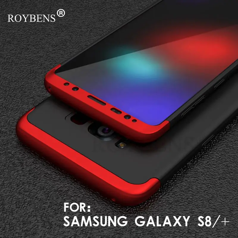 Для Galaxy S8 Plus чехол Roybens черный красный полностью защищающий телефон для Samsung
