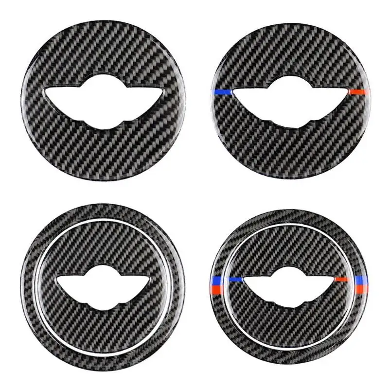 

Carbon Fiber Steering Wheel Sticker Cover Trim for Mini Cooper Clubman R55 R56 Countryman R60 Paceman R61 2007-2013 Auto Interio