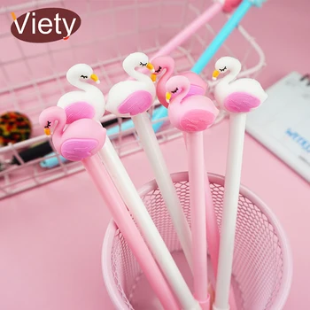 

Cute animal Flamingo student gel pen kawaii stationery pens canetas material escolar office school supplies papelaria