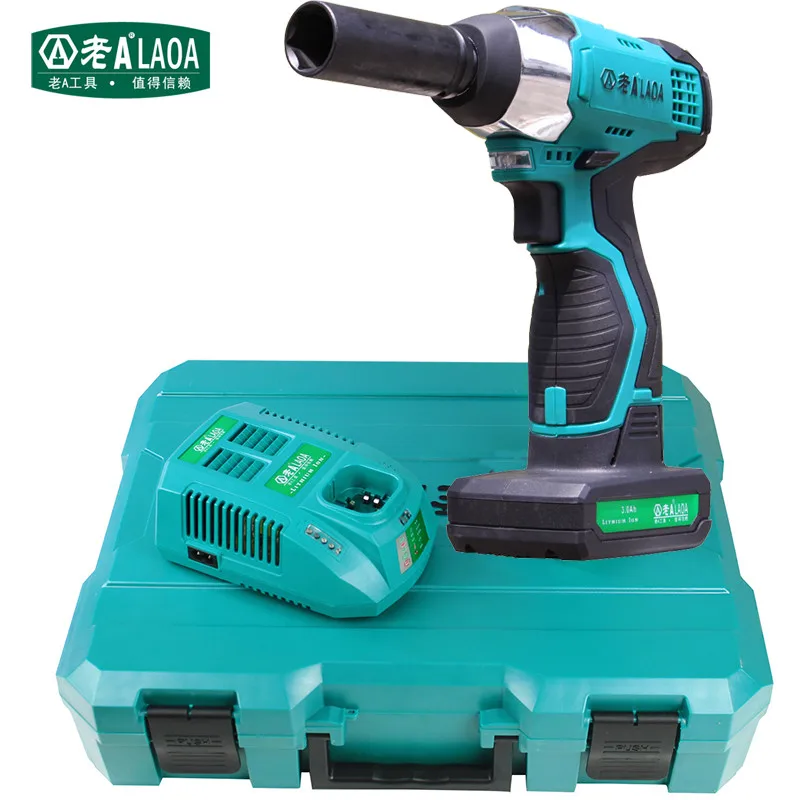 LAOA 16V Cordless Electric Impact Wrench Power Wrench With Li-ion Battery Power Tools For Vehicle Repairing Automobile Service Wholesale Electrical Equipment & Supplies