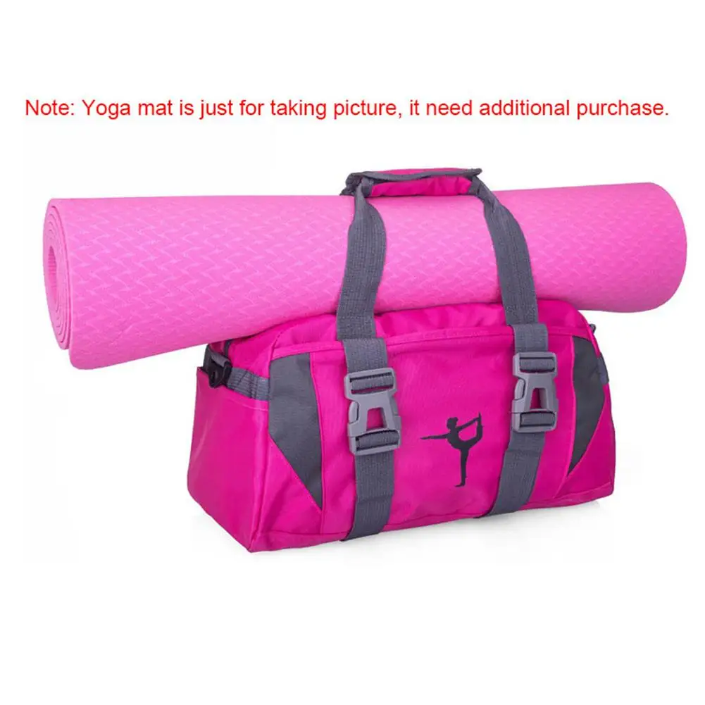 Yoga Fitness Bag Waterproof Nylon Training Shoulder Crossbody Sport Bag For Women Fitness Travel Duffel Clothes Gym Bags