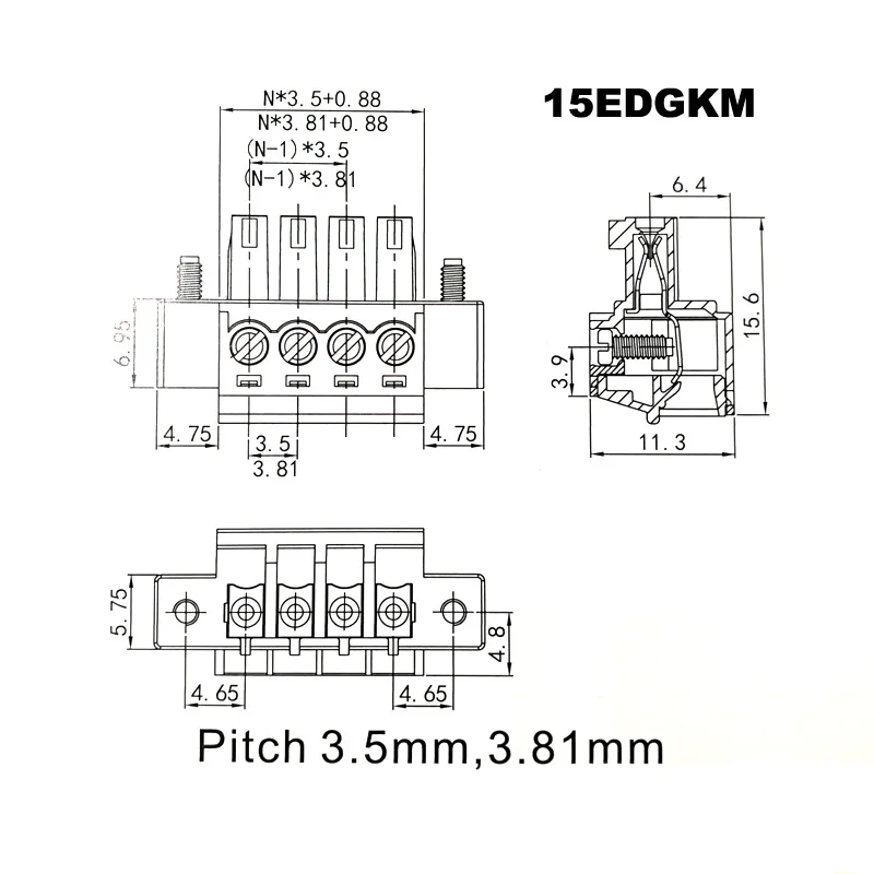 15EDGKM size