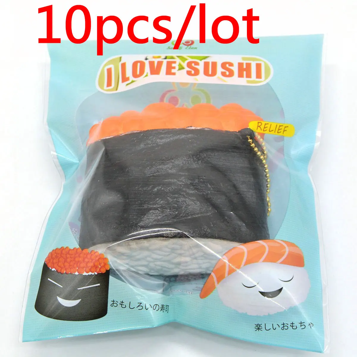 imágenes para 10 Unids/lote 2017New Squeeze Kawaii Blando Caviar Delicioso Sushi de Pescado Lento Aumento Bollo Kid Juguete de Regalo Original Al Por Mayor de Envases imágenes para 10 Unids/lote 2017New Squeeze Kawaii Blando Caviar Delicioso Sushi de Pescado Lento Aumento Bollo Kid Juguete de Regalo Original Al Por Mayor de Envases