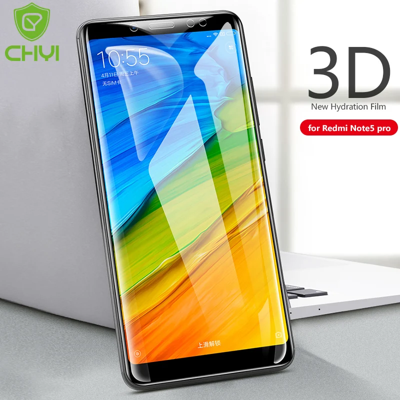 CHYI 3D Curved Film For Xiaomi Redmi Note 5 pro Screen