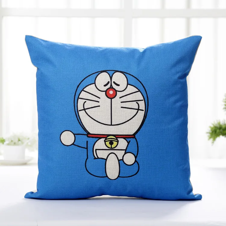 45*45 см Doraemon фигурка Мультяшные плюшевые игрушки Гостиная Кулон Милая льняная Подушка Обложка декор для детских комнат куклы