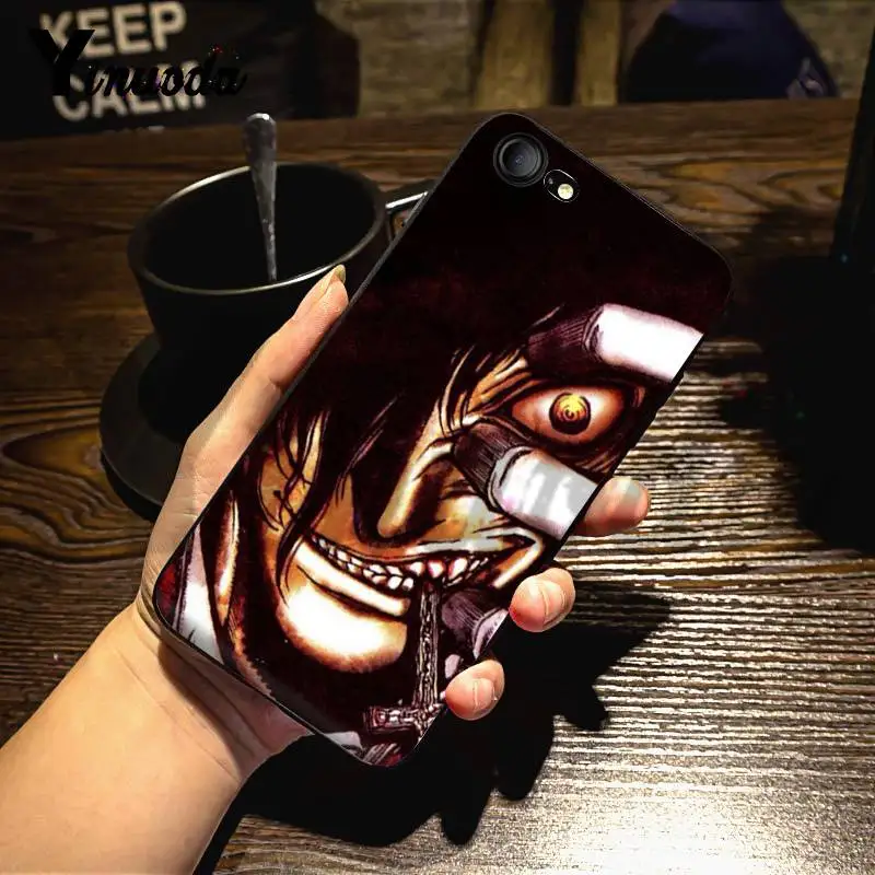 Yinuoda для iphone 7 6 X Чехол аниме Hellsing Alucard Fan элегантный чехол телефона iPhone 6S 6plus 7plus 8 8Plus
