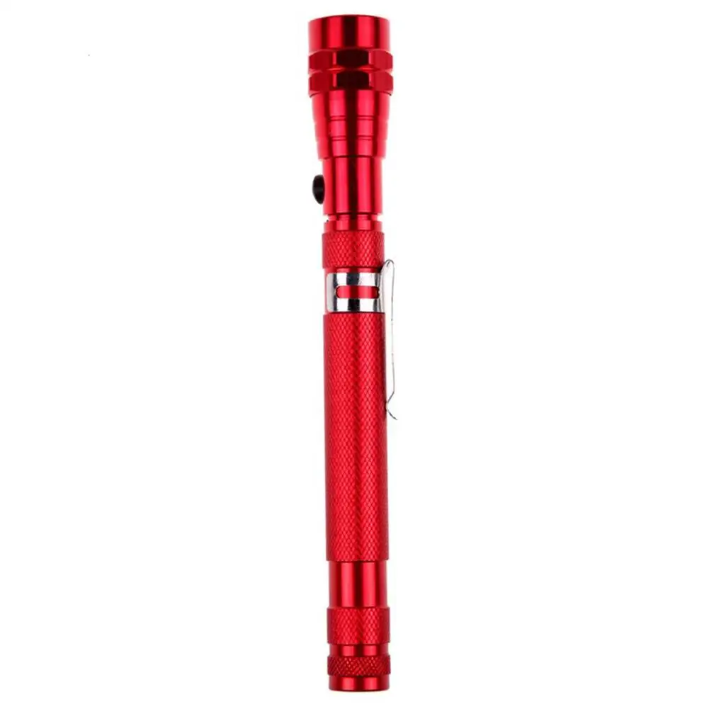 Магнитная Палочки up Выдвижной светодиодный фонарик телескопическая Выдвижная факел W/намагниченной головы Водонепроницаемый Палочки Up Tool Кемпинг лампы - Испускаемый цвет: Red