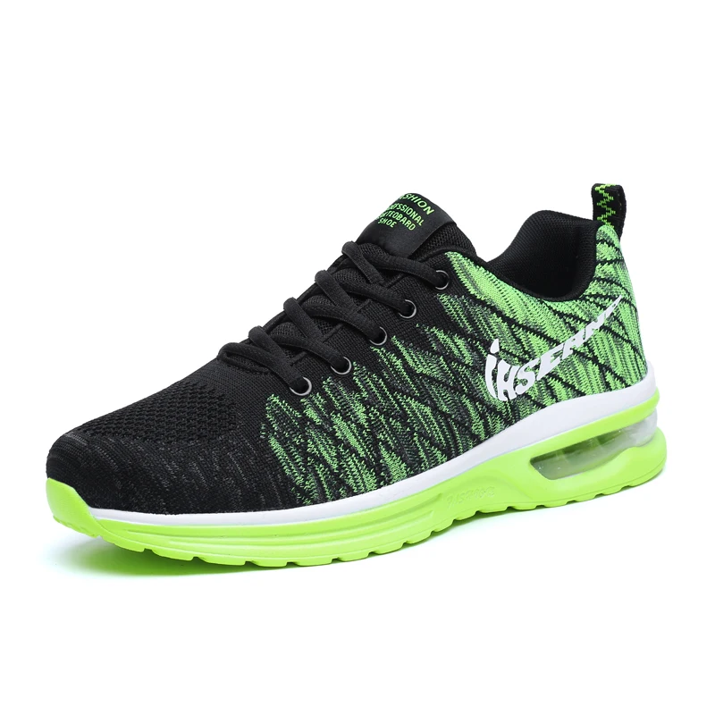 

2018 New Air Sole Light Running Shoes for Men Outdoor Sport Shoes Man Flywire Cushioning Sneakers Lace Up Jogging Shoes