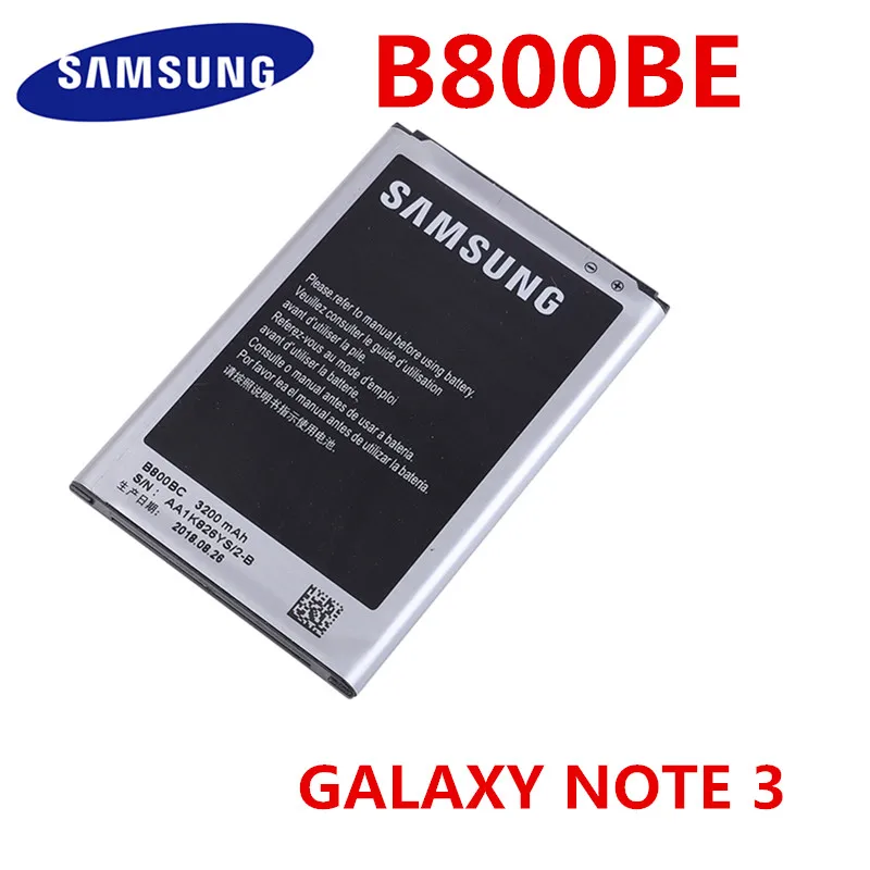 Для Samsung GALAXY NOTE 3 Note3 N9006 N9005 N900 N9009 N9008 N9002 NFC 3200mAh Оригинальная батарея B800BE B800BC |