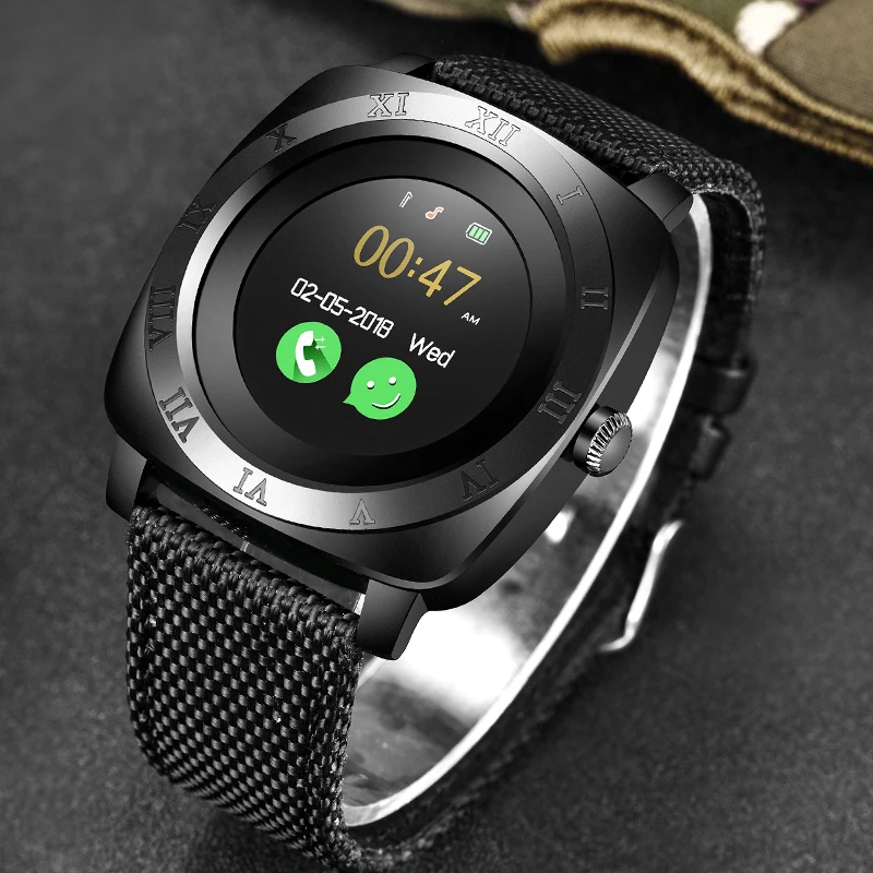 BANGWEI 2019 Новые Bluetooth Смарт часы мужские спортивные с шагомером камерой поддержка sim