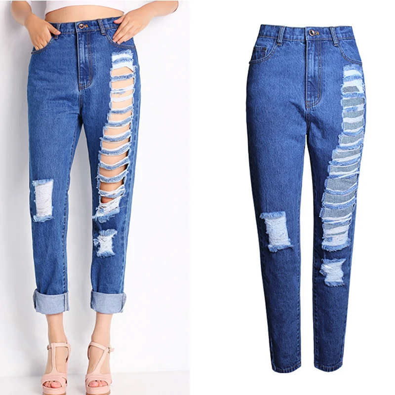 skinny jeans with big holes