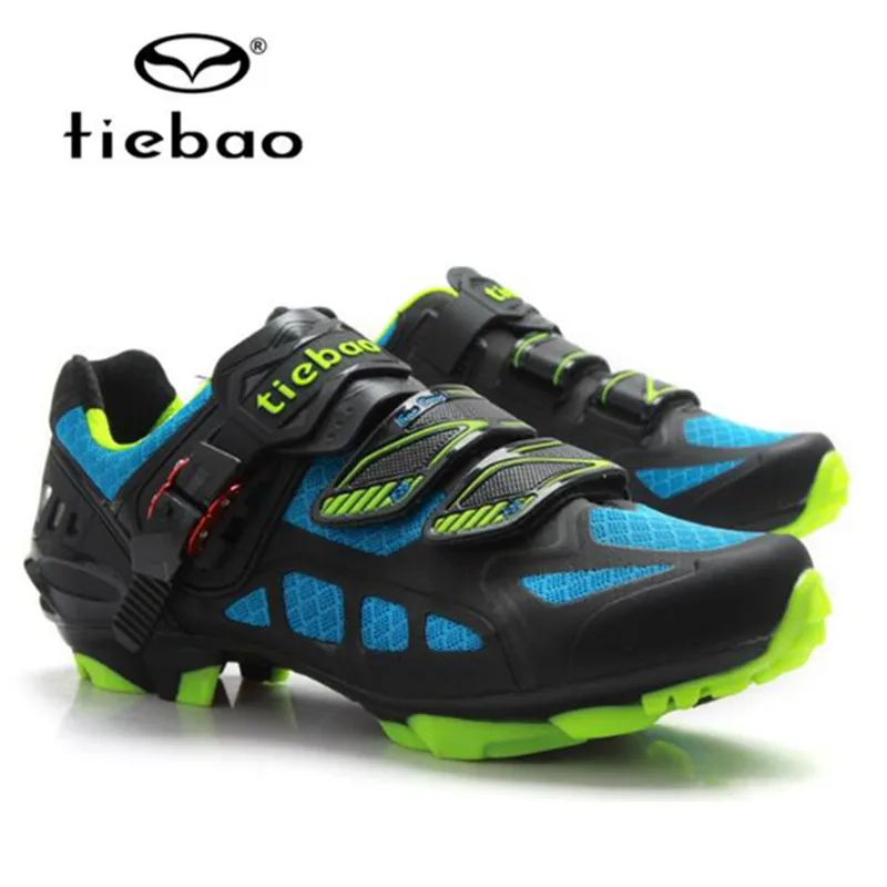 Tiebao Cycling Shoes men Sapatilha Ciclismo MTB Spd pedals set Professional Bike Self-Locking Shoes Breathable Bicycle sneakers