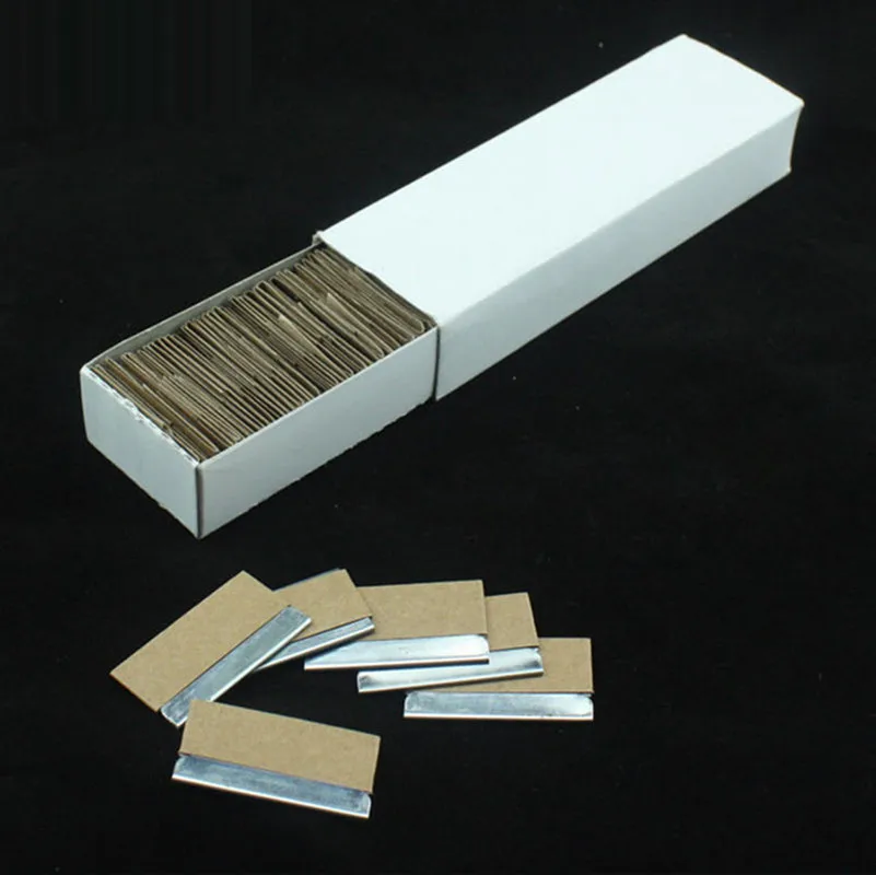 

2.2*3.9cm Safety Scraper Knife Razor Blades Double Edged Glue Removing Razor Blades For Car Wrapping 100-Blade/box