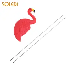 Plastic Flamingo Lawn Decoration Artificial Figurines Balcony Lifelike Garden Ornaments Lawn Wedding Decor Garden Decoration