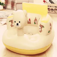 Kids Baby Inflatable Chair Sofa Bath Seat Dining Pushchair PVC Infant Portable Play Game Mat Stool Dropshipping DFA
