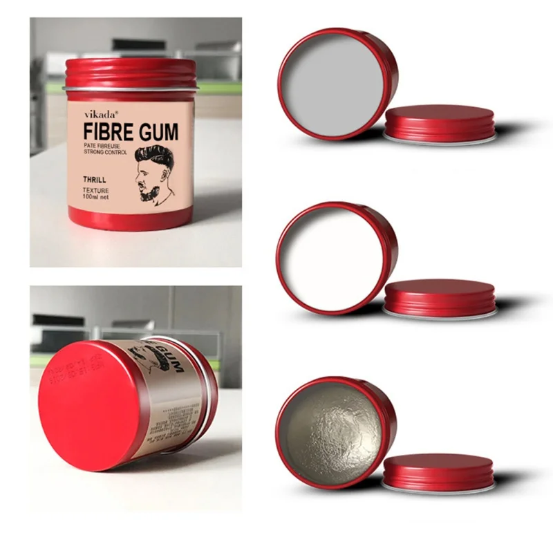 Men Retro Hair Oil Wax Hair Styling Gel Strong Hold Matte Finished