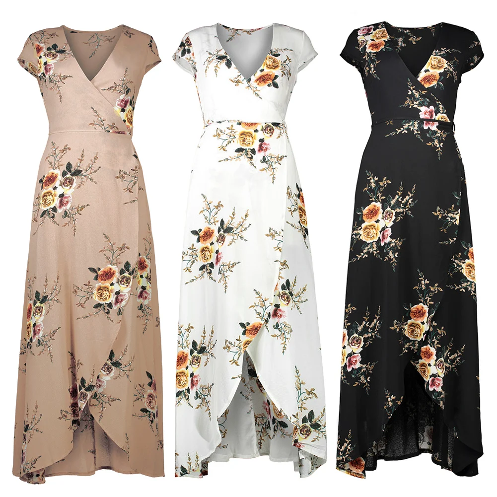 wrap around dress long