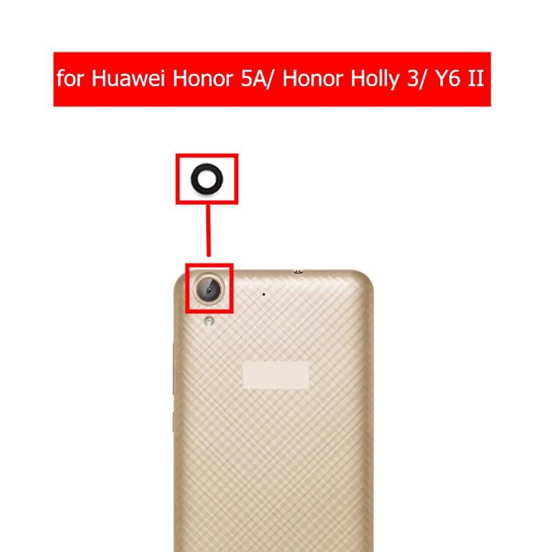 

for Huawei Honor 5A Camera Glass Lens Back Rear Camera Glass Lens with Glue Honor Holly 3/ Y6 II Replacement Repair Spare Parts