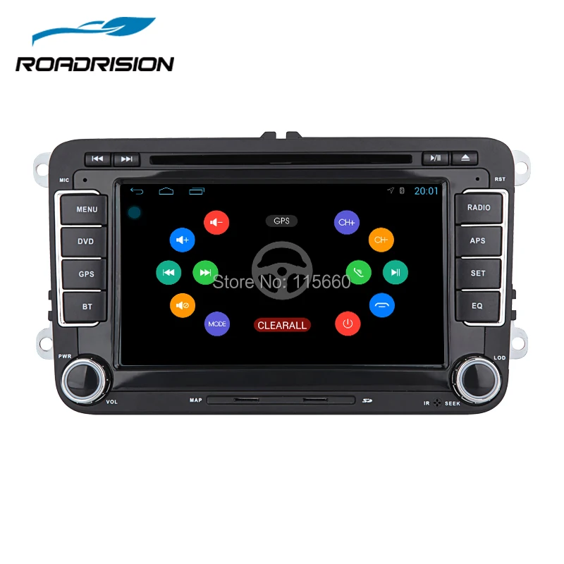 RoadRision Android 6,0 Автомобильный DVD gps Навигатор Радио для Volkswagen VW golf 5 6 Touran Passat Jetta Polo Tiguan встроенный Canbus