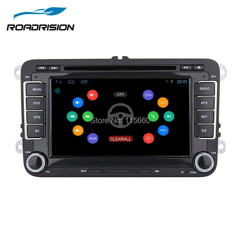 RoadRision Android 6 0 Автомобильный DVD GPS Навигатор Радио для Volkswagen VW golf 5 Touran Passat Jetta Polo Tiguan