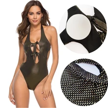 Женский купальник цельный купальники для женщин цельные купальные трусики с глубоким v-образным вырезом сзади Монокини Купальники без бретелек