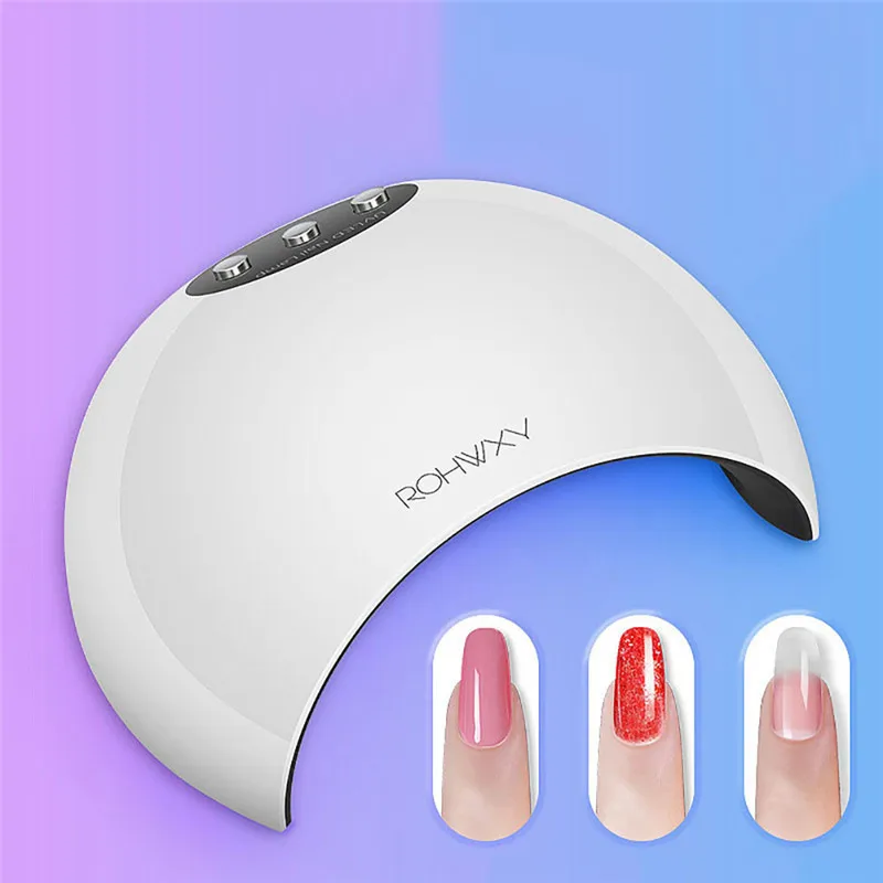 nail lamp dryer 24W LED UV Nail Gel Curing All Gels Builder Polish