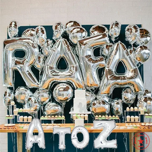 online shop letter foil balloons wedding decoration mylar helium helium letter balloons