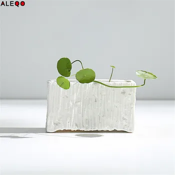 

Minimalist White Ceramics Storage Jar Tank Natural Modern Sundries Organizer Flower Vase Office Desk Storage Tin for Home