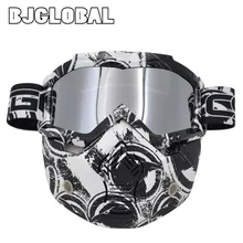 Gafas antideslizantes para casco de motocicleta Gafas de protección UV Gafas clásicas para motos de esquí