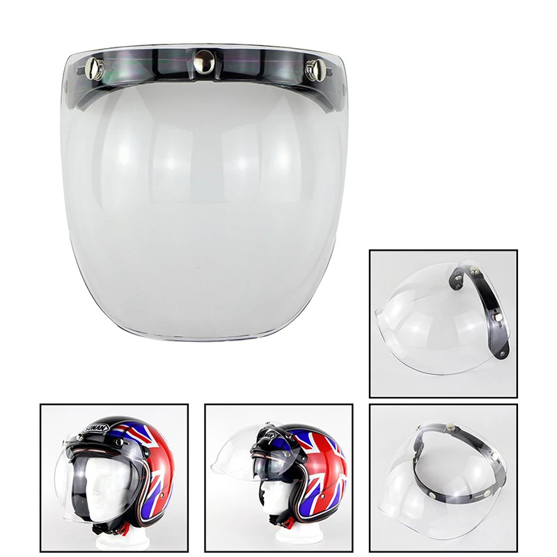 

Motorcycle Bubble visor top quality open face motorcycle helmet visor 9 color available vintage helmet windshield shield