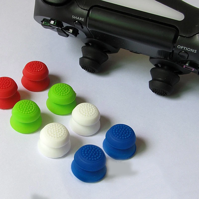

200pcs ThumbStick Joystick Grip Caps Extra High Enhancement Cover For Sony PlayStation Dualshock 3/4 for PS3 PS4 Xbox 360 ONE