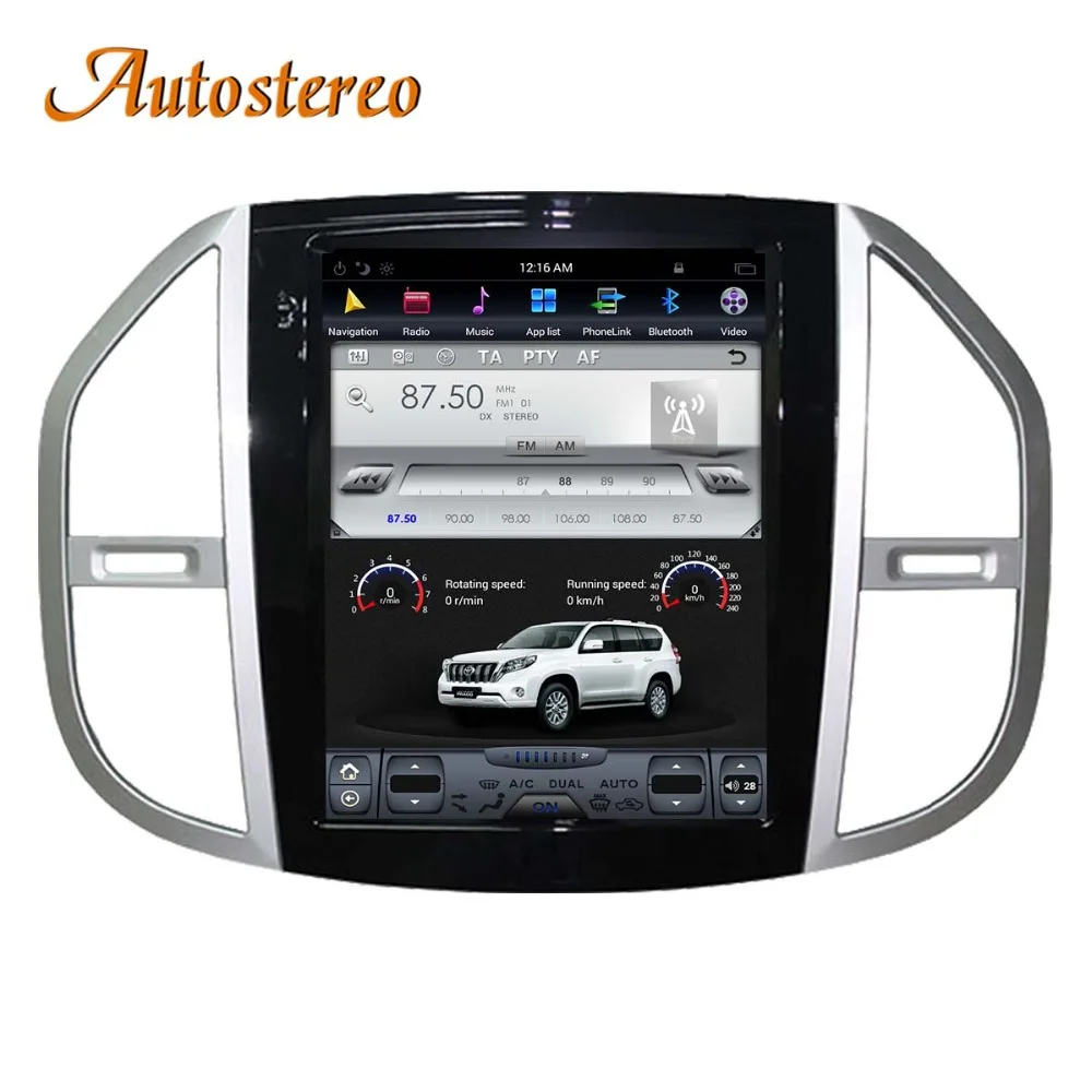 Sale Tesla style Android8 Car noDVD Player GPS Navigation For Mercedes-Benz Vito 2016+ multimedia player radio tape recorder headunit 5