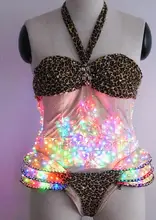 Sexy LED a tutu creative stage LED preferential girl dress dress up Bar light costume