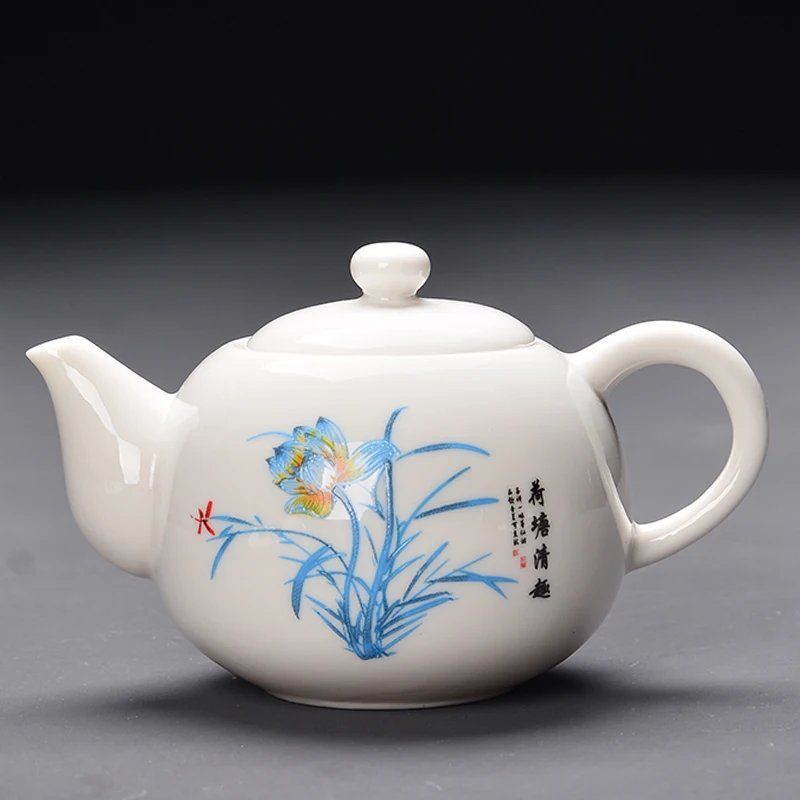 Китайский чайный сервиз Gaiwan голубой и белый фарфор Чайный набор кунг-фу Супница керамическая чашка для чая здоровье чайный горшок чайная чашка мастер чашки