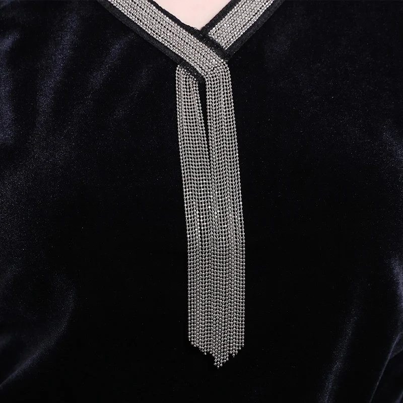 Весенне-осенняя модная женская велюровая футболка с v-образным вырезом и длинным рукавом, 3xl 4xl Стрейчевые серые черные бархатные рубашки, топы для женщин