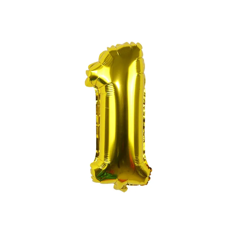 Вечерние воздушные шары из фольги черного и золотого цвета для вечеринки в честь Дня Рождения - Цвет: 1pc 16inch 1
