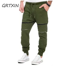 GRTXIN/мужские плотные спортивные штаны; зимние теплые джоггеры с флисовой подкладкой; мешковатые длинные спортивные брюки; повседневные брюки в стиле хип-хоп; одежда для спортзала