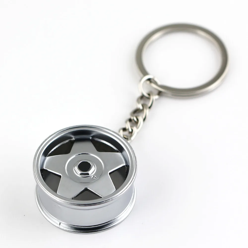 wheel rim keychain key ring wheel hub car key chain key holder high