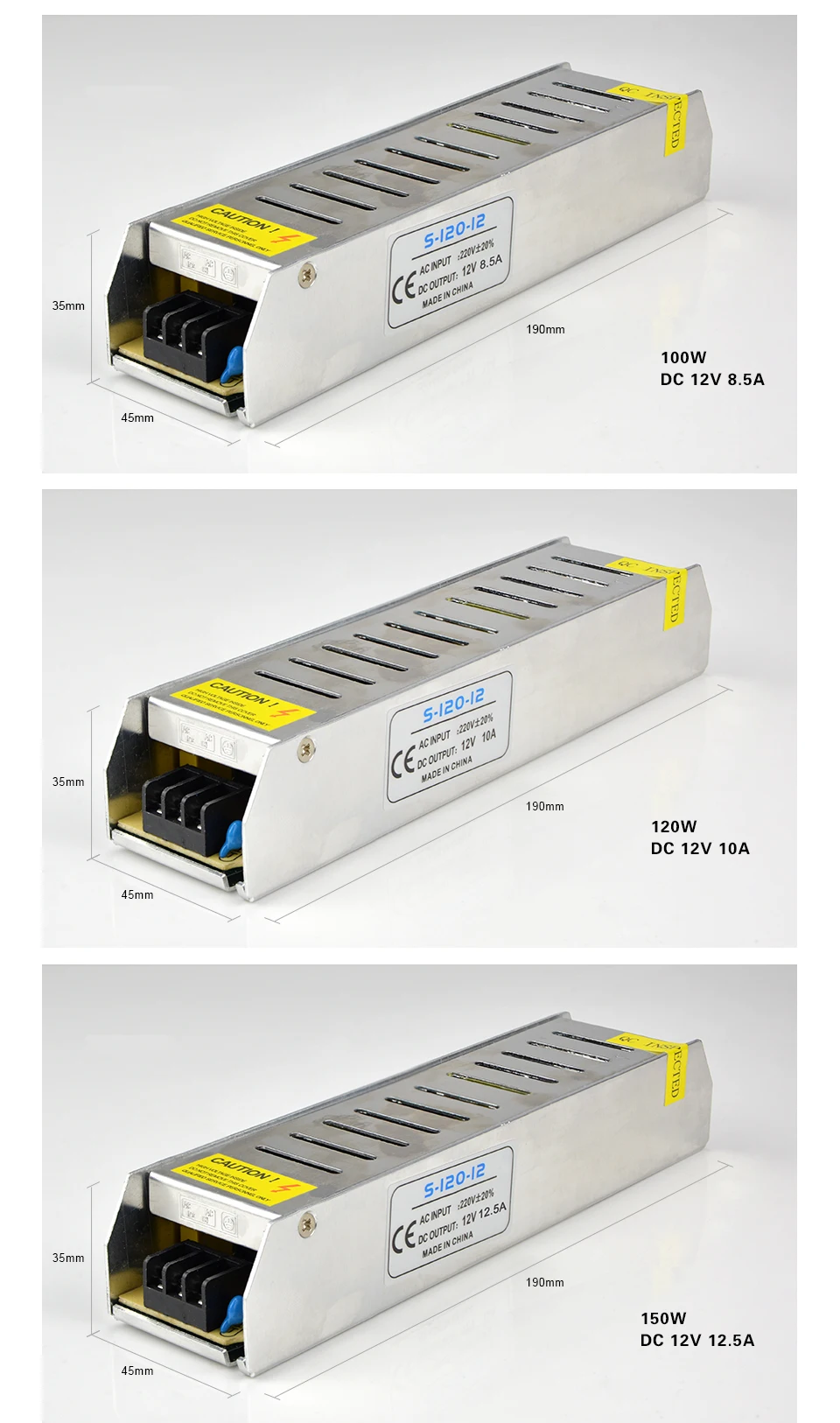 Светодиодный Питание светильник ing трансформатор AC/DC 12V 3A 5A 8A 10A 12A 15A 16A 20A 30A адаптер СВЕТОДИОДНЫЙ Переключатель Драйвер для светодиодный полосы светильник