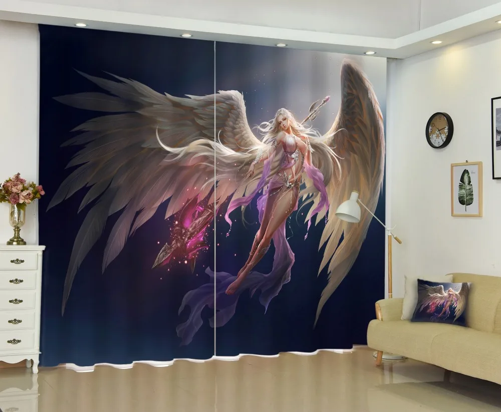 Blizzard goddess индивидуальный дизайн 3D индивидуальная печать затемненные шторы