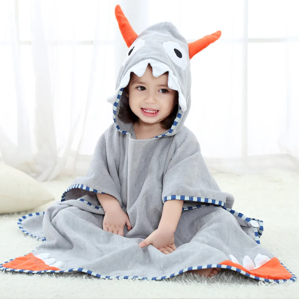 Такой милый банный халат; одежда уникального дизайна для маленьких мальчиков и девочек; детский банный халат с капюшоном и рисунком животных; Банное полотенце; Пижама; одежда