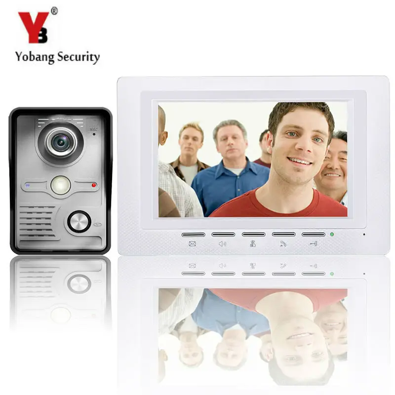 

YobangSecurity 7 Inch Wire Video Door Phone Entry System Home Security Camera System Video Doorbell Intercoms 1-camera 1-monitor