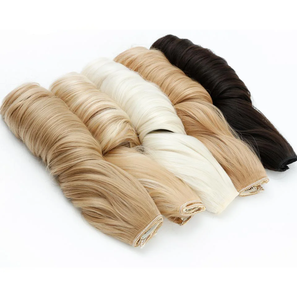 AOSIWIG длинные волнистые 5 клип в пряди волос термостойкие натуральный синтетический искусственные шиньоны накладные волосы