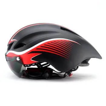 

Goggles Cycling Helmet Road Mountain MTB Bicycle Helmet Casco Ciclismo Ultralight In-mold Bike Helmet With Glasses 56-62CM